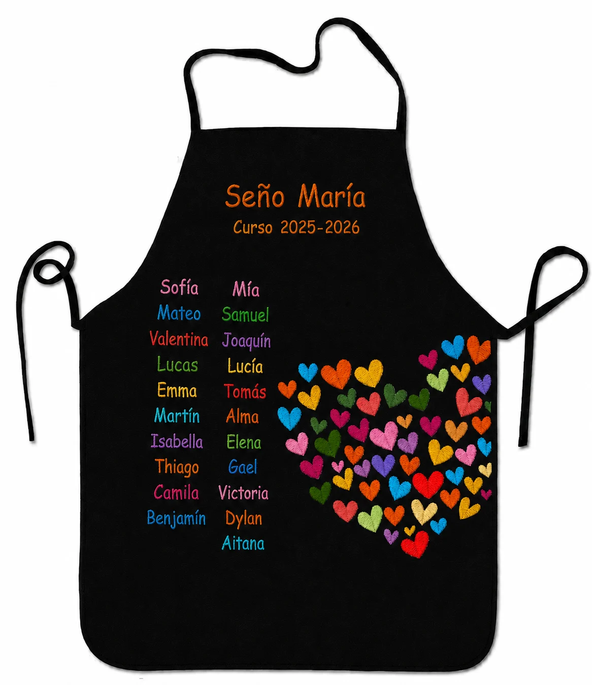 Delantal Corazones